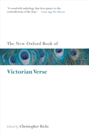 Buy The New Oxford Book Of Victorian Verse