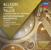 Buy Allegri: Miserere & Tallis: Lamentations of Jeremiah