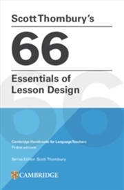 Buy Scott Thornbury'S 66 Essentials Of Lesson Design Paperback