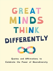 Buy Great Minds Think Differently