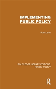 Buy Implementing Public Policy