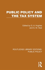 Buy Public Policy And The Tax System