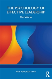 Buy Psychology Of Effective Leadership This Works