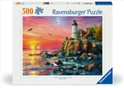 Buy Lighthouse At Sunset Puzzle 500 Piece