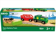 Buy BRIO - Farm Battery Train 4 pieces