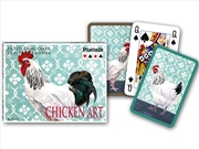 Buy Chicken Art Bridge Dbl Deck