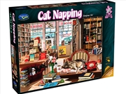 Buy Cat Napping Bookshop Cat 1000 Piece Puzzle
