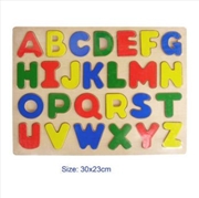 Buy Fun Factory Wooden Puzzle Alphabet Upper Case - Raised