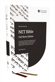 Buy Net Bible, Full Notes Edition (NET, Comfort Print)