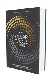 Buy NASB, Clear Focus Bible, Charcoal/Gold