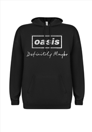 Buy Oasis - Definitely Maybe Script - Black - Small