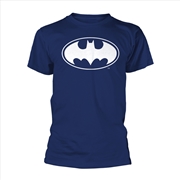 Buy Batman - White Logo - Blue - XXL