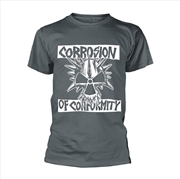 Buy Corrosion Of Conformity - Skull Logo - Grey - Large