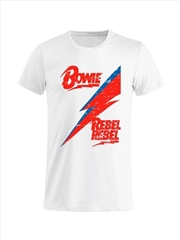 Buy David Bowie - Rebel, Rebel - White - Small