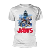 Buy Jaws - Retro - White - Small