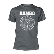 Buy Rambo - Logo - Grey - XXXL