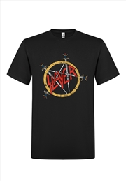 Buy Slayer - Pentagram Distressed - Black - XL