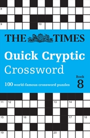 Buy The Times Crosswords - The Times Quick Cryptic Crossword Book 8