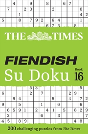 Buy The Times Su Doku - The Times Fiendish Su Doku Book 16