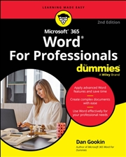 Buy Microsoft 365 Word For Professionals For Dummies