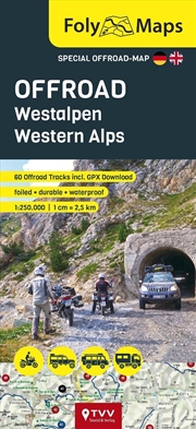 Buy Folymaps Offroad Western Alps 1:250,000 : Special Map With Over 60 Off-Road Tracks