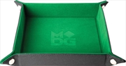 Buy MDG Fold Up Velvet Dice Tray w/ PU Leather Backing: Green