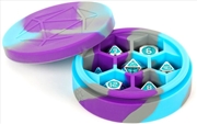 Buy MDG Silicone Round Dice Case: Purple/Gray/Light Blue
