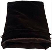 Buy MDG Large Velvet Dice Bag: Black w/ Black Satin