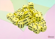 Buy Chessex 12mm D6 Dice Block Opaque Pastel Yellow/Black