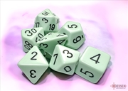 Buy Chessex Polyhedral 7-Die Set Opaque Pastel Green/Black