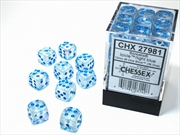 Buy Chessex 12mm D6 Dice Block Borealis Icicle/Light Blue (Luminary Effect)