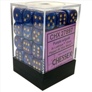 Buy Chessex 12mm D6 Dice Block Lustrous Purple/Gold 
