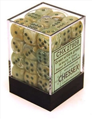 Buy Chessex 12mm D6 Dice Block Marble Green/Dark Green