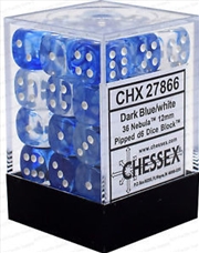 Buy Chessex 12mm D6 Dice Block Nebula Dark Blue/White 