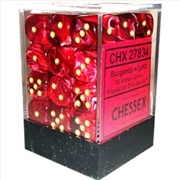 Buy Chessex 12mm D6 Dice Block Vortex Burgundy/Gold