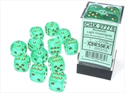 Buy Chessex 16mm D6 Dice Block Borealis Light Green/Gold (Luminary Effect)