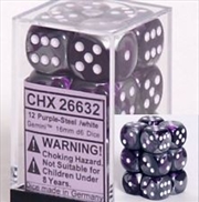 Buy Chessex 16mm D6 Dice Block Gemini Purple-Steel/White