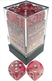 Buy Chessex 16mm D6 Dice Block Ghostly Pink/Silver 