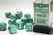 Buy Chessex 16mm D6 Dice Block Marble Oxi-Copper/White