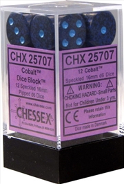 Buy Chessex 16mm D6 Dice Block Speckled Cobalt 