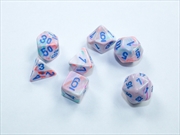 Buy Chessex Mini-Polyhedral 7-Die Set Festive Pop Art/Blue