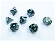 Buy Chessex Mini-Polyhedral 7-Die Set Gemini Black-Grey/Green 