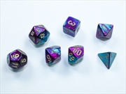 Buy Chessex Mini-Polyhedral 7-Die Set Gemini Purple-Teal/Gold 