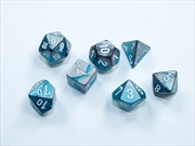 Buy Chessex Mini-Polyhedral 7-Die Set Gemini Steel-Teal/White 