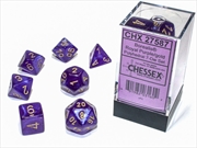 Buy Chessex Polyhedral 7-Die Set Borealis Royal Purple/Gold (Luminary Effect)