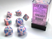 Buy Chessex Polyhedral 7-Die Set Festive Pop Art/Blue
