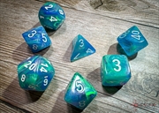 Buy Chessex Polyhedral 7-Die Set Festive Waterlily/White