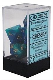 Buy Chessex Polyhedral 7-Die Set Gemini Blue-Teal/Gold