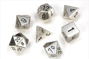Buy Chessex Polyhedral 7-Die Set Metal Silver