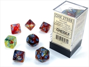 Buy Chessex Polyhedral 7-Die Set Nebula Primary/Blue (Luminary Effect)